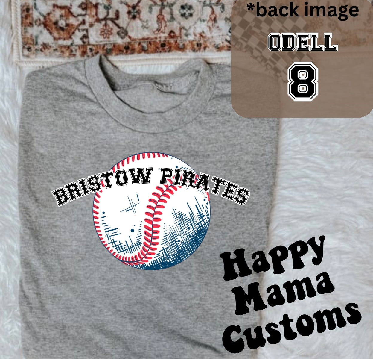 Gildan softstyle -Gray Bristow Pirates