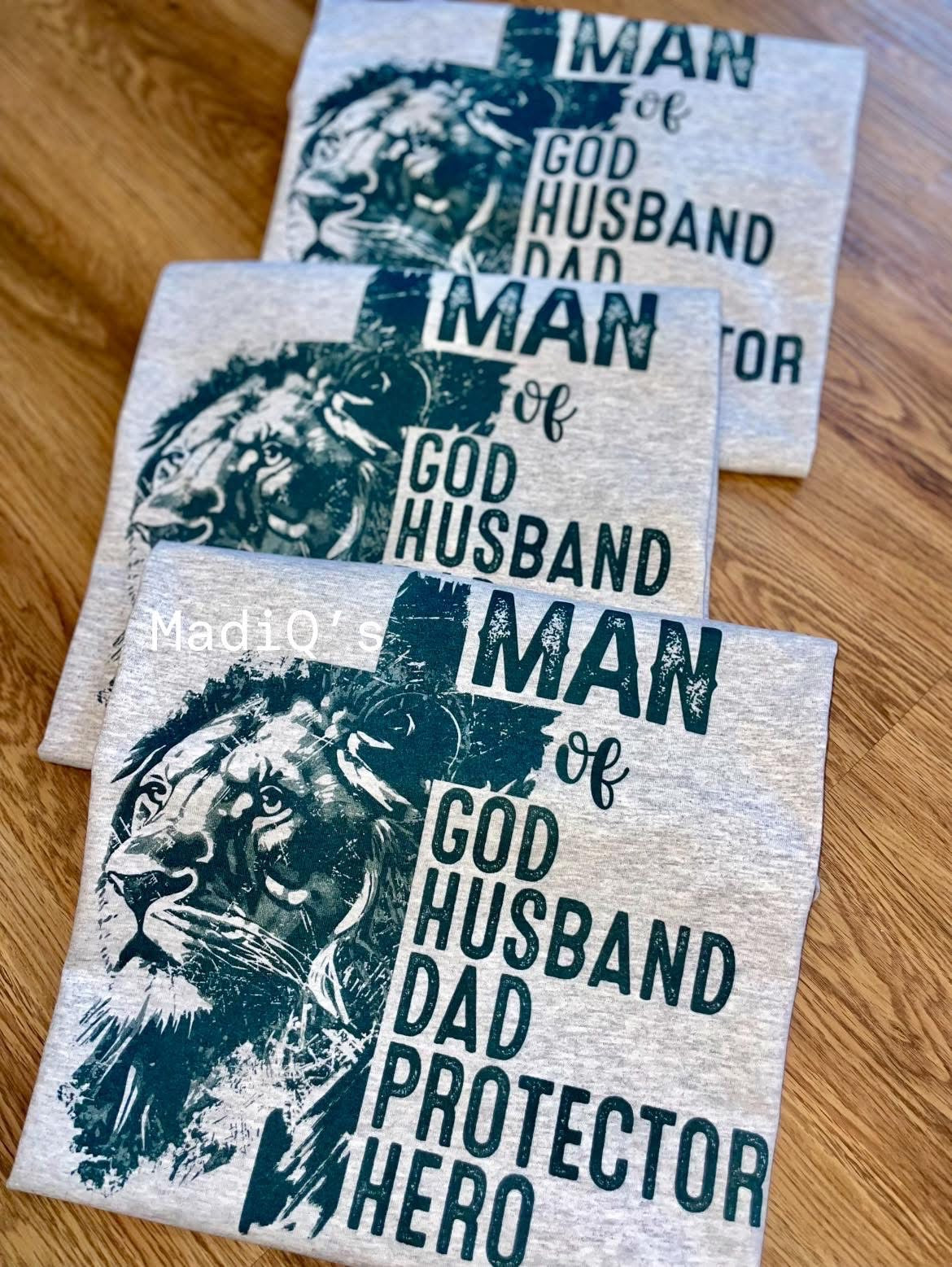 Dad tees on Gildan ash