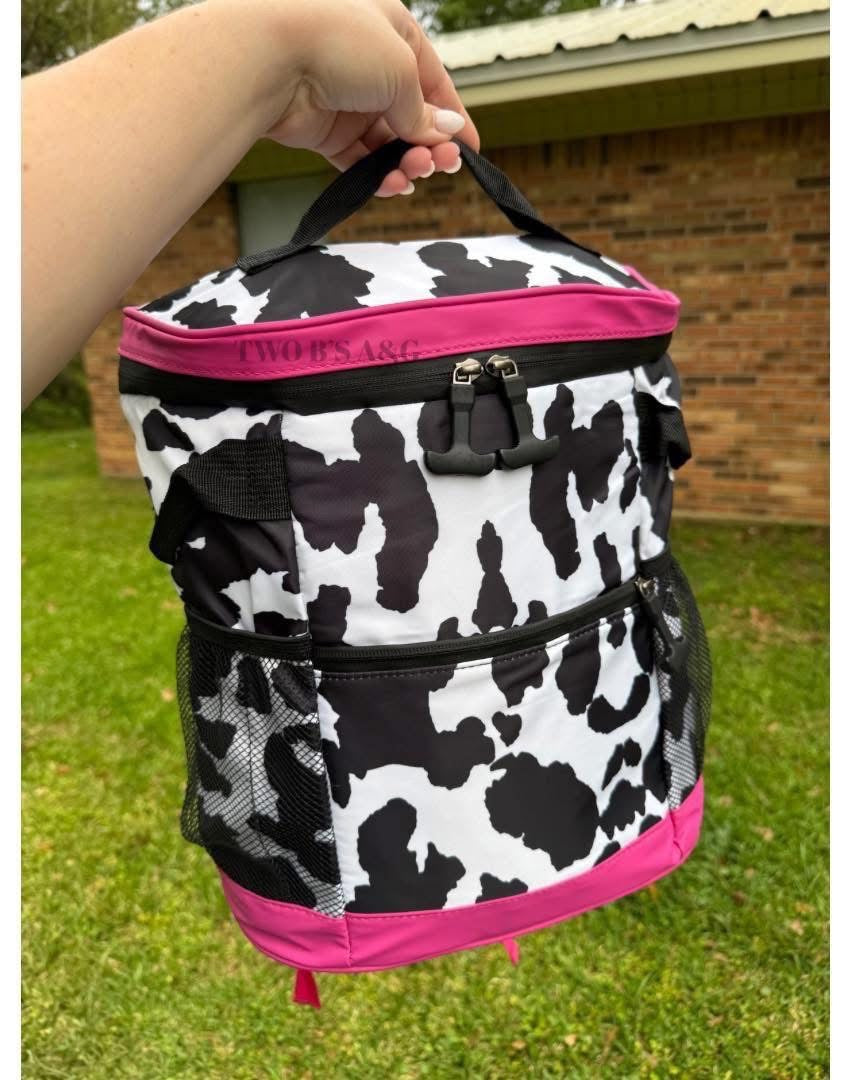 Back Pack Coolers *cheetah print black, cheetah print & cowprint*