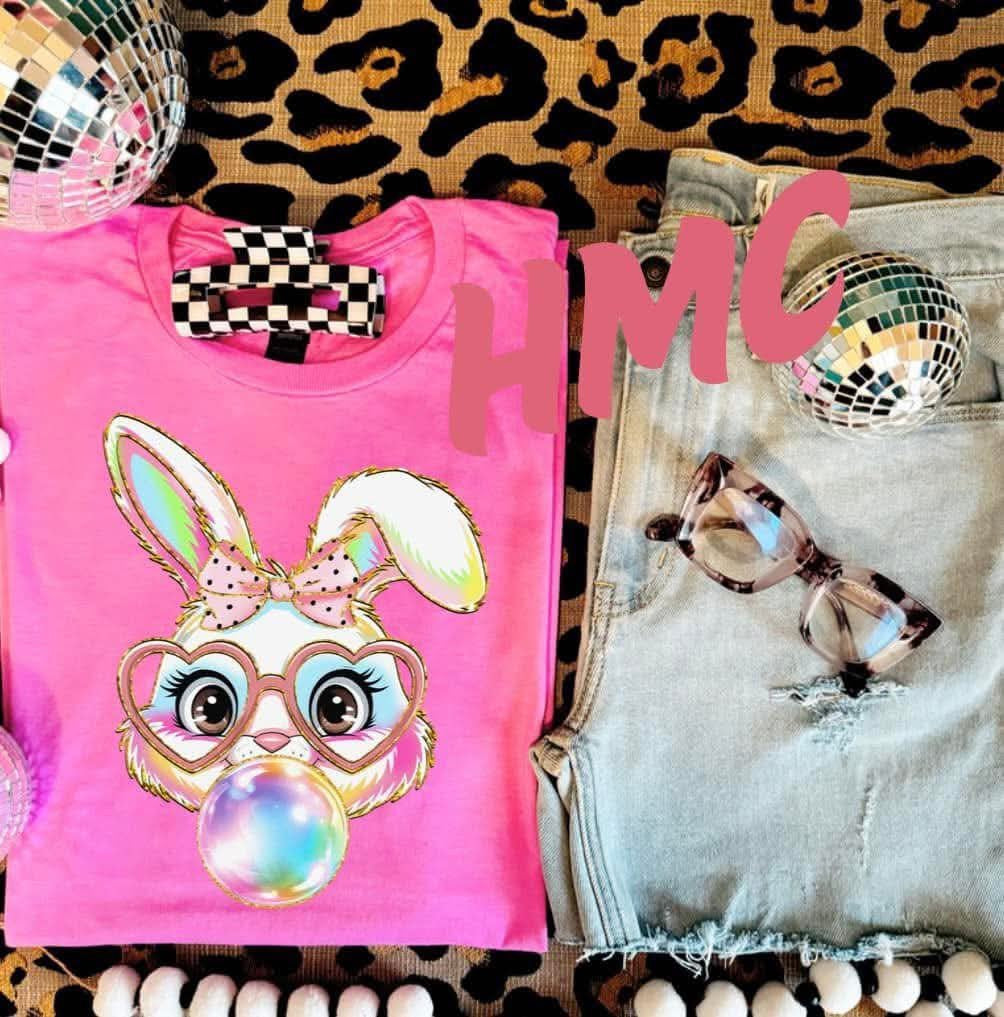 Bubble bunny tee- Gildan brand