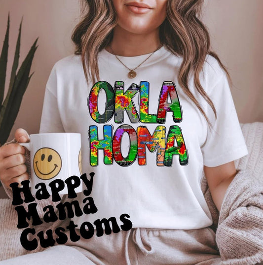 Storm Oklahoma- $12 *mockup on white, choose your color*