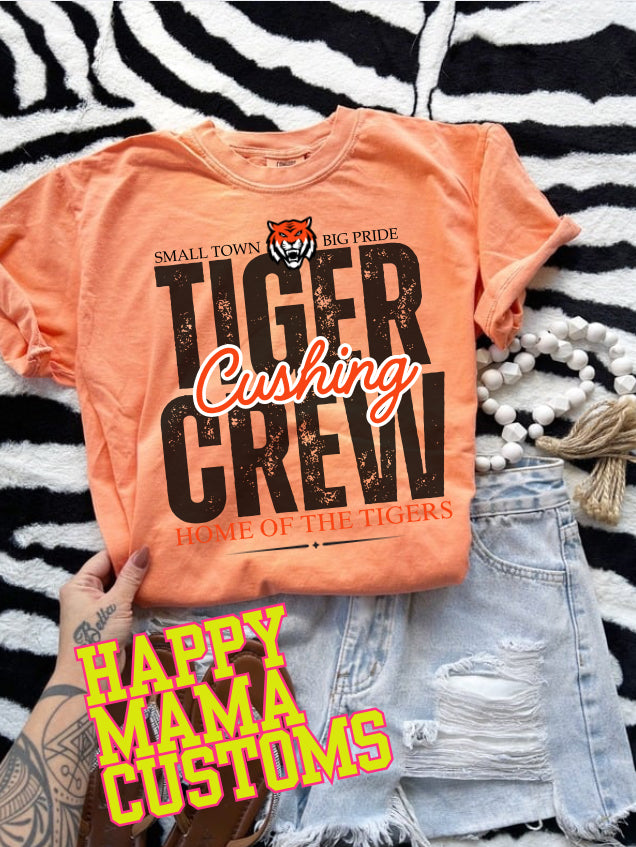 Cushing Tigers on Comfort Colors